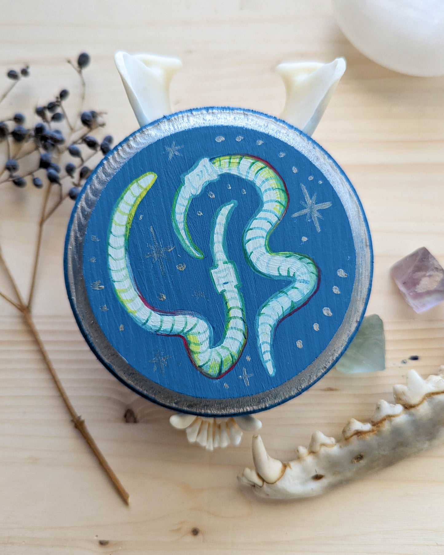 Wormly Delights #2 - Original Acrylic Painting