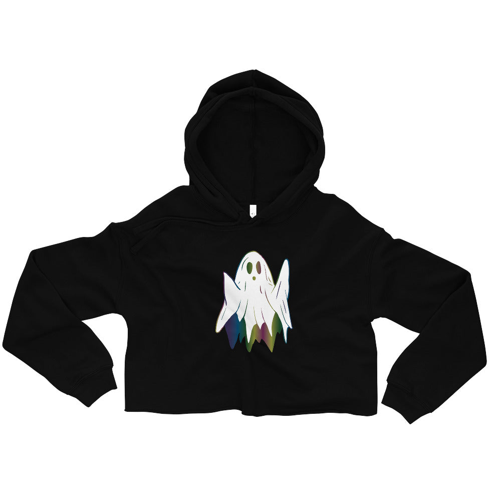 GHOST Crop Hoodie