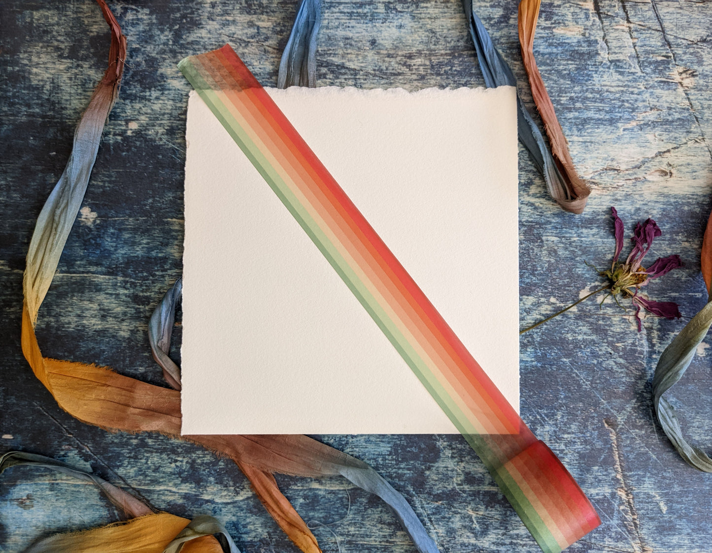 Desert Rainbow Skull Washi Tape