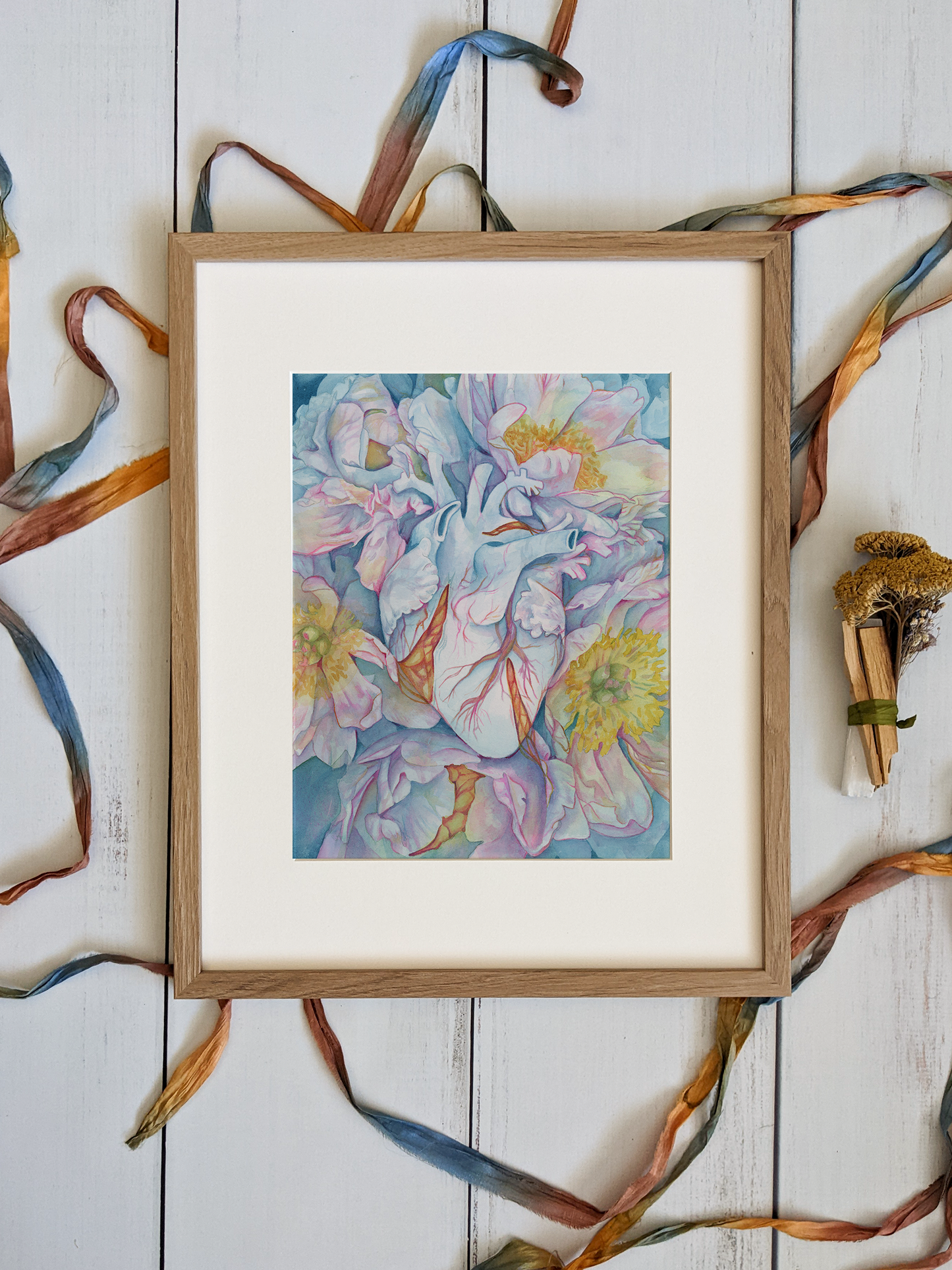 Entanglement – 11x14 Watercolor Heart Art Open Edition Print