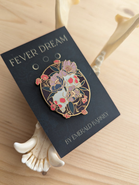 Fever Dream – Skull Art Enamel Pin