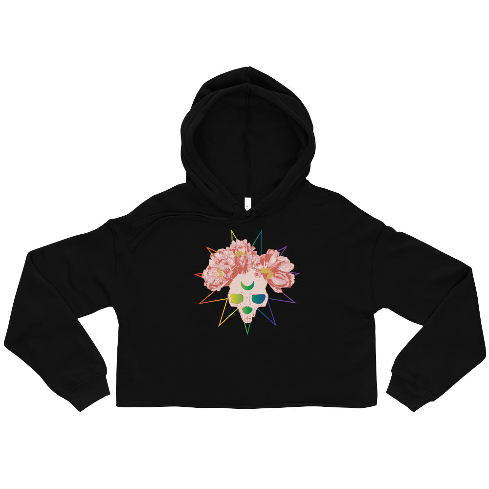 Rainbow best sale cropped hoodie